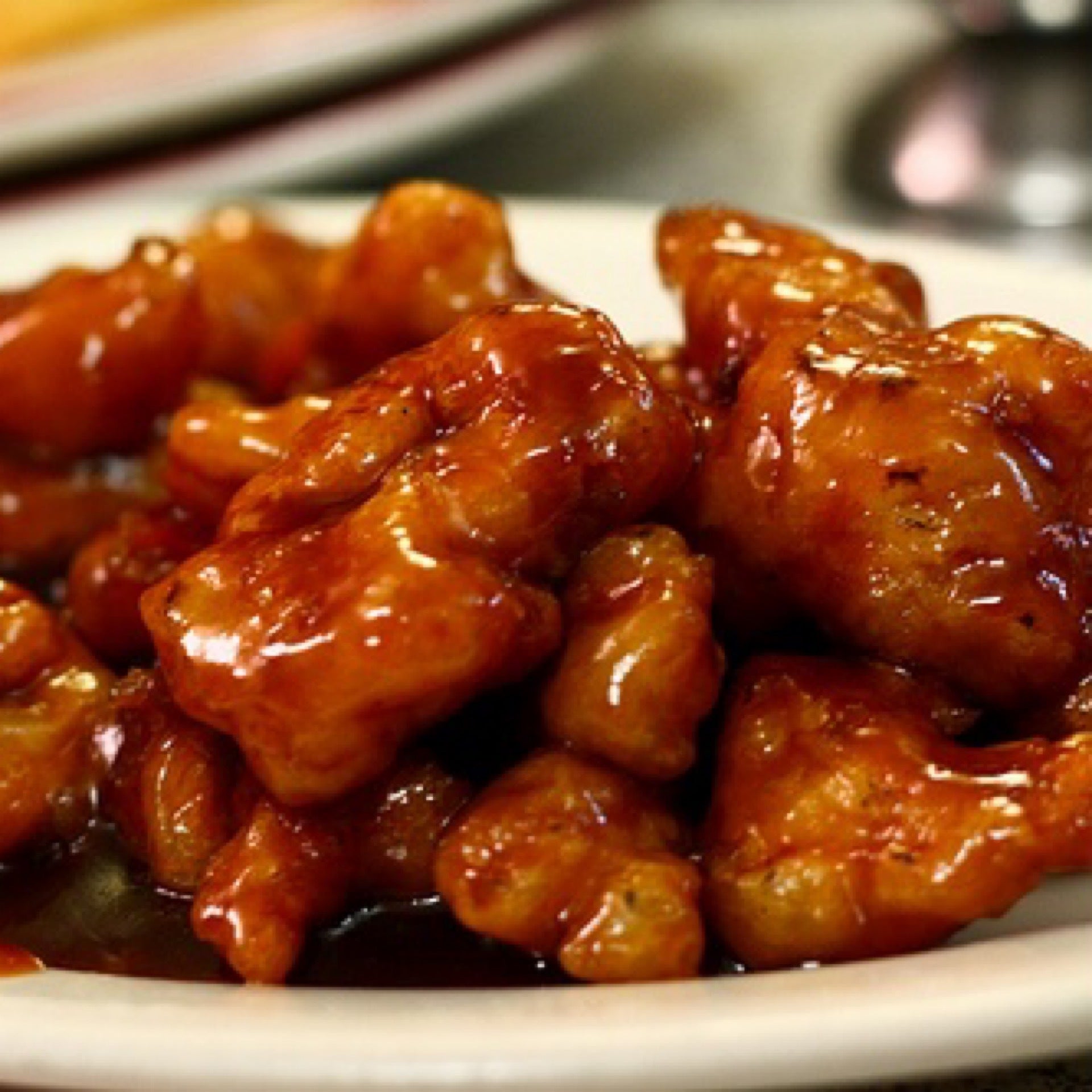 Orange chicken poseidon asian cuisine